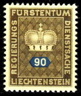 LIECHTENSTEIN DIENSTMARKEN 1950 Nr 43v Postfrisch S4A0572 - Dienstzegels