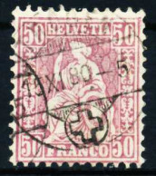 SCHWEIZ SITZENDE HELVETIA VON 1867 Nr 35a Gestempelt X4980B2 - Gebraucht