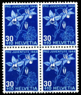 SCHWEIZ PRO JUVENTUTE Nr 442 Postfrisch VIERERBLOCK X54BBE6 - Unused Stamps