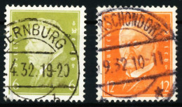 D-REICH 1932 Nr 465-466 Zentrisch Gestempelt X5DECF6 - Gebraucht