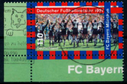 BRD 1997 Nr 1958 Zentrisch Gestempelt ECKE-ULI X6B14E2 - Used Stamps