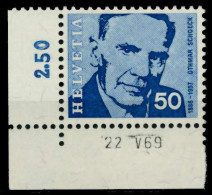 SCHWEIZ 1969 Nr 909 Postfrisch ECKE-ULI X84E41A - Unused Stamps