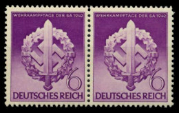 3. REICH 1942 Nr 818V Postfrisch WAAGR PAAR X85471A - Neufs