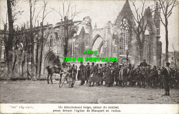 R611619 Un Detachement Belge. Retour Du Combat. Passe Devant L Eglise De Nieupor - World