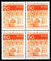 BERLIN DS D-BAUW. 2 Nr 278 Postfrisch VIERERBLOCK S0272FA - Neufs