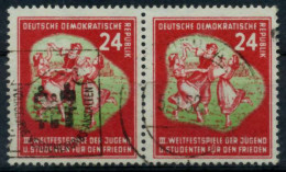 DDR 1951 Nr 290 Zentrisch Gestempelt WAAGR PAAR X95CC72 - Gebraucht