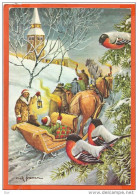 DK135_*   ARTIST ERIK FROSSMANN : GOD JUL Och GOTT NYTT ÅR  *   SENT With THEMATIC STAMP - Andere & Zonder Classificatie