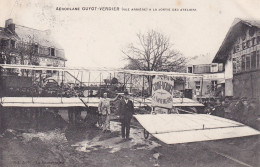 La Souterraine (23 Creuse) L'aéroplane Guyot Verdier Vue Arrière A La Sortie Des Ateliers Circulée 1910 - édit. Joly - La Souterraine