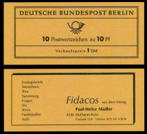 BERLIN MARKENHEFTCHEN Nr MH 04a Postfrisch X6C6802 - Postzegelboekjes