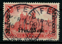 DEUTSCHE AUSLANDSPOSTÄMTER MAROKKO Nr 16II ZENT X7004BA - Deutsche Post In Marokko