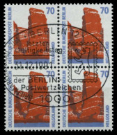 BERLIN DS SEHENSW Nr 874 Zentrisch Gestempelt VIERERBLOCK X72B262 - Used Stamps