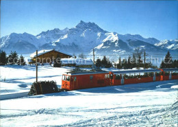 11713702 Villars Chesieres Le Train Villars Col De Bretaye Et Vue Sur Les Dents  - Other & Unclassified