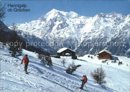 11713614 Graechen VS Hannigalp Mit Matterhorn Weisshorn Barrh?rner Graechen - Autres & Non Classés