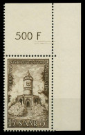 SAARLAND 1956 Nr 375 Postfrisch ECKE-ORE X79DBCE - Unused Stamps