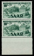 SAARLAND 1949 Nr 263I Und 263II Postfrisch SENKR PAAR X79E12A - Ungebraucht