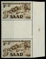 SAARLAND 1949 Nr 262ZS Postfrisch ZW-STEG PAAR X79E086 - Ongebruikt