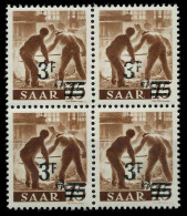 SAARLAND 1947 Nr 230ZII Postfrisch VIERERBLOCK X7A1586 - Unused Stamps