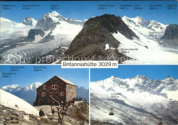 11713544 Britanniahuette Mit Alpenpanorama Und Gondelbahn Saas Fee - Autres & Non Classés