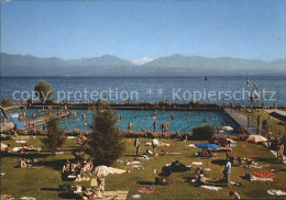 11713474 Morges La Piscine Et Le Mont Blanc Morges - Autres & Non Classés