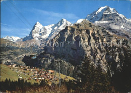 11713444 Muerren BE Mit Schilthornbahn Eiger M?nch Jungfrau Muerren - Autres & Non Classés