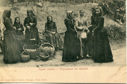 -2A - CORSE-  AJACCIO -  Types Corses -Paysannes Au Marché.         Collection.  J.Moretti,Corté. N°:41 - Ajaccio