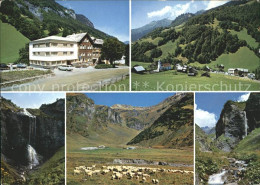 11713272 Weisstannen Hotel Gemse Wasserfall Schafherde Ortsblick Weisstannen - Autres & Non Classés