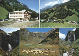 11713271 Weisstannen Hotel Gemse Wasserfall Schafherde Ortsblick Weisstannen - Autres & Non Classés