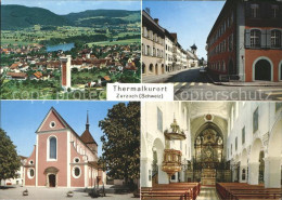 11713104 Zurzach Thermalquelle Dorfpartie Kirche Inneres Bad Zurzach - Andere & Zonder Classificatie