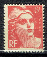 6 F Rouge Type Marianne De Gandon - 1945-54 Marianne Of Gandon