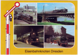 Dresden Bahnbetriebswerk DD-Altstadt, Elbbrücke, Hauptbahnhof 1984 - Dresden