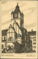 Südvorstadt-Dresden Kgl Justizgebäude Schumann-Bau TU-Dresden Künstlerkarte 1933 - Dresden