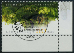 BRD BUND 2001 Nr 2208 ESST Zentrisch Gestempelt ECKE-URE X84CF62 - Oblitérés