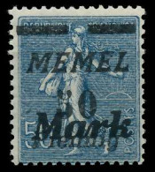 MEMEL 1923 Nr 123b Postfrisch X887792 - Klaipeda 1923