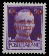 BES. 2WK KOTOR Nr 3YI Postfrisch Gepr. X88A222 - Ocupación 1938 – 45