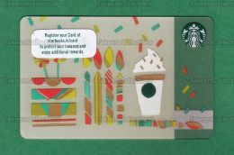 INDIA Inde Indien - Starbucks Card - CN 6013 , SKU 11100342 SBX19-398821 - Unused - As Scan - Gift Cards