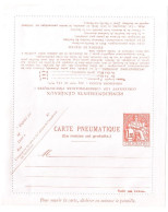 Carte Lettre Entier Pneumatique 1,60 F Chaplain Yv 2620 Dimensions Maxima NON PLIE - Pneumatiques