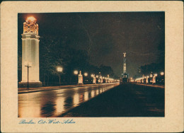 Ansichtskarte Mitte-Berlin Ost-West-Achse, Propaganda Schmuck - Nacht 1940 - Mitte