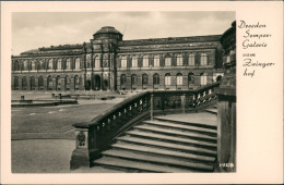 Innere Altstadt-Dresden Semper Galerie Vom Zwinger Zwingerhof DDR Postkarte 1956 - Dresden