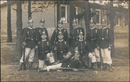 Äußere Neustadt-Dresden Kaserne Soldaten Mit Pickelhaube Sachsen 1908 Privatfoto - Dresden