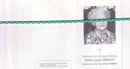 Marie-Louise Defruyt-Iterbeke, Beernem 1895, 1987. Foto - Todesanzeige