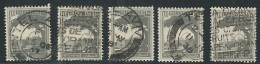 Palestine British Mandate 1927-1942 Stamp Lot 10 Mill X 5 Pcs Rachel's Tomb - Used Various Cancellations - Palestine