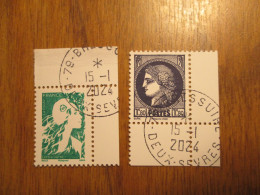 2024 Issu Du Carnet Marianne Avenir / Cérès 1938 Oblitéré Cachet Rond 15/01/2024 - Used Stamps