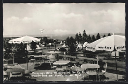 AK Podersdorf Am Neusiedlersee /Bgld., Camping-Cafè-Restauration Georg Lang  - Autres & Non Classés