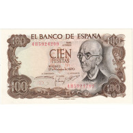 Billet, Espagne, 100 Pesetas, 1970-1971, 1970-11-17, KM:152a, SPL - 100 Peseten