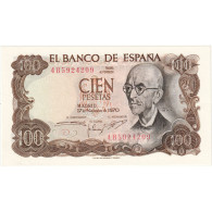 Billet, Espagne, 100 Pesetas, 1970-1971, 1970-11-17, KM:152a, SPL - 100 Pesetas