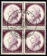 Deutsches Reich, 1942, 810 III, Viererblock - Altri & Non Classificati