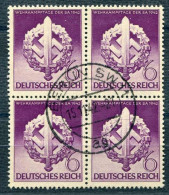 Deutsches Reich, 1942, 818 I, Gestempelt, Viererblock - Other & Unclassified