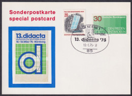 Germany, BRD 1975, DIDACTA Education Fair, Special Postmark & Card - Andere & Zonder Classificatie