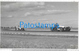 228190 ARGENTINA BUENOS AIRES AUTODROMO MUNICIPAL AUTOMOBILE CAR RACE PILOTO J. F. LOPEZ & R. REQUEJO PHOTO NO POSTCARD - Sonstige & Ohne Zuordnung