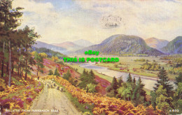 R611679 Ballater From Pannanich Brae. Valentine. Art Colour. Melvin Rennie. 1955 - Mundo